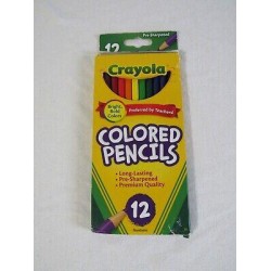 New Crayola Erasable Colored Pencils 12 Pre-Sharpened Pencils Bright Colors