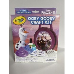 Ooey Gooey Craft Kit Frozen II Disney Crayola NIB 2 Slime Kits In Box