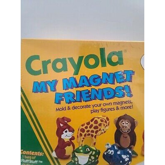 1992~Vintage Crayola My Magnet Friends - Mold & Decorate your own Magnets