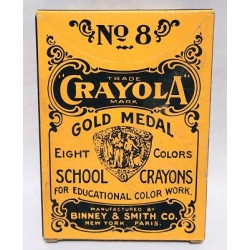 VTG  Crayola Crayons, Binney & Smith, No. 8 pack , 1903 pack replica,  USA