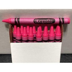 (16) Crayola Crayons (razzle dazzle rose) BULK
