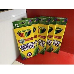 NEW Crayola Colored Pencils Long Lasting Premium Quality 12 Color Set - 5 PACK