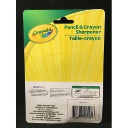 Crayola - Pencil & Crayon Sharpener - Yellow - Two Sizes To Sharpen