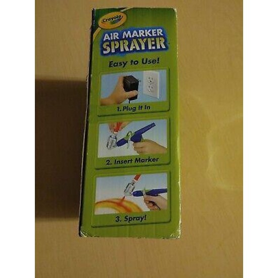 Crayola Air Marker Sprayer Set Airbrush Kit NIB   Ages4+ Art Crafts