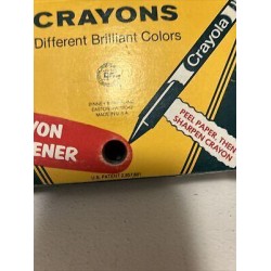 Vintage Crayola Crayons 64 with Sharpener Includes Rare Retired Colors