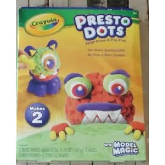 BRAND NEW IN BOX Crayola Model Magic Presto Dots Monsters Craft Kit