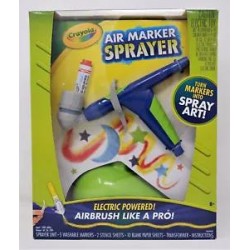 CRAYOLA 06-6806 AIR MARKER SPRAYER AIRBRUSH KIT FOR KIDS, AGES 8+ - NEW SEALED!