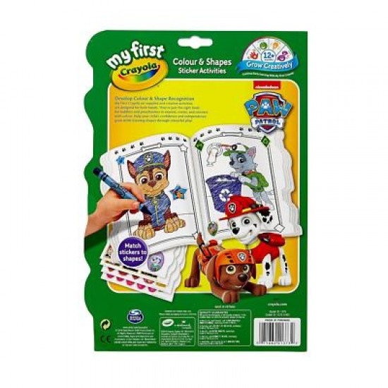 Crayola Activity Book Paw Patrol Colour and Shapes
