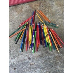Misc. Lot Of 75 Artists Coloring Pencils Used Multi- Brands
