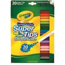 Super Tip Markers, 20 Pack - Crayola