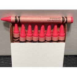 (16) Crayola Crayons (shocking pink) BULK