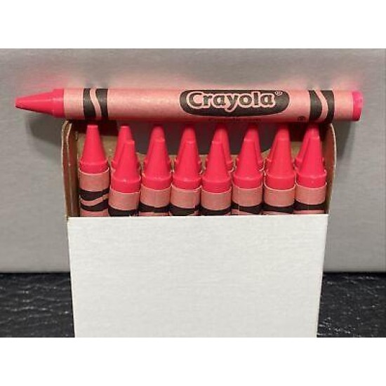 (16) Crayola Crayons (shocking pink) BULK
