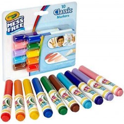 Crayola Color Wonder 10 Mini Markers Classic Colors 75-2211 NEW FREE SHIPPING