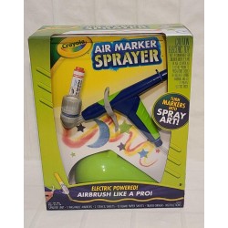 Crayola Air Marker Sprayer Set Airbrush Kit Ages 8+