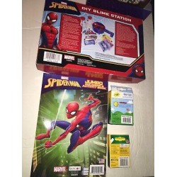 NIB AWESOME LOT OF 4 SPIDER-MAN AND CRAYOLA ITEMS,DIY SLIME,COLORING