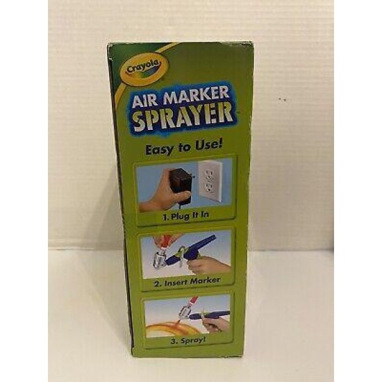 Crayola Air Marker Sprayer Electric Powered Airbrush Like A Pro! Kids Toy
