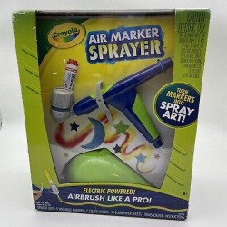 Crayola Air Marker Sprayer Set Airbrush Kit NIB Teacher Gift Ages4+ Art Crafts
