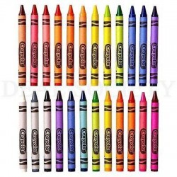 Crayola 24 Count Assorted Color Crayons Lot of 6 Packs