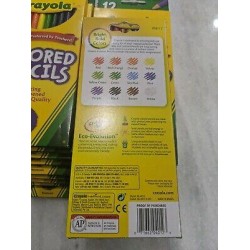 NEW Original Crayola Colored Pencils Long Lasting Premium 12-Color Set -1 6 pack