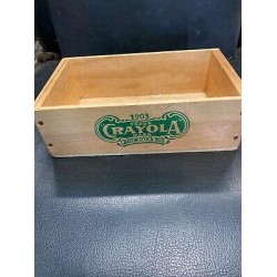 1903 wooden Crayola crayon stock box replica.