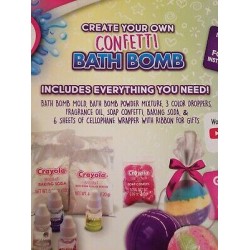 2018 Crayola Create Your Own Bath Bomb Confetti Vanilla/Coconu