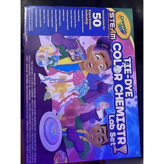 Crayola 74-7487 Tie Dye Color Chemistry Set for Kids, STEM Activities, Brand New