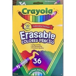 NEW Crayola Erasable Pencils 36 Count