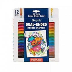 Dual-Ended Markers, 12 Pack - Crayola