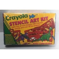 Vintage Crayola Stencil Art Kit 