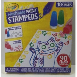 Crayola Washable Paint Stampers 90 Stamp Paint Combo Arts Crafts Kids Colors