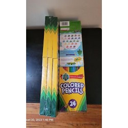 12 - NEW Crayola Colored Pencils 24 Count  Pre Sharpened Coloring Supplies
