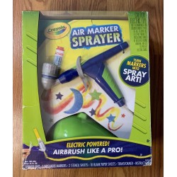 Crayola Air Marker Sprayer Art Tool Turns Markers Into Spray Art Airbrush Crafts