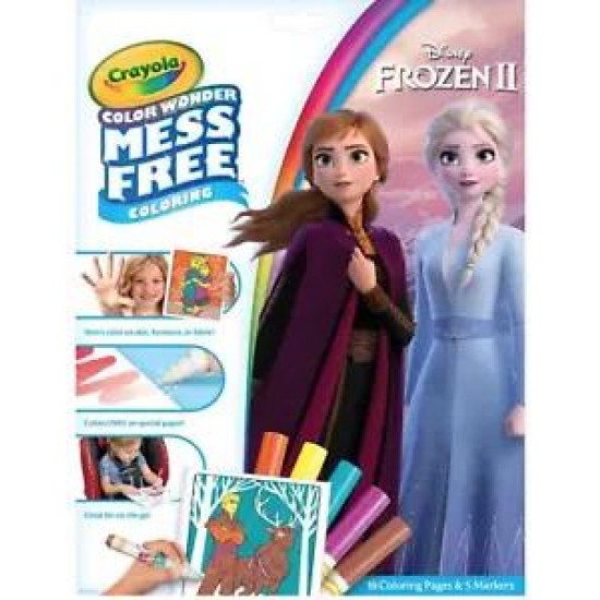 NEW Disney Frozen Crayola Colour Wonder Mess Free Colouring Kids Craft Art Gift!