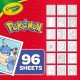 4 Pack Crayola Coloring Book-Pokemon, 96 Pages 42732