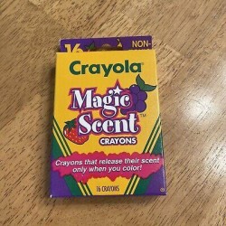 Vintage 1993 Crayola Magic Scent Crayons 16-Count Binney & Smith - Made in USA