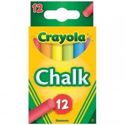 Crayola Chalk-Assorted Colors 12/Pkg 51-0816