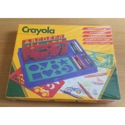 Vintage Crayola Pencils & Stencils Set ( New & Sealed )