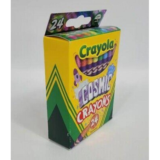 24 Crayola Cosmic Crayons Color Outer Space Supernova New Box Colors NWT
