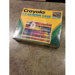 Vintage 1989 72 Crayons + Case Crayola SEALED