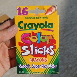 Vintage 1998 Crayola Crayons Color Slick NIB 16 count