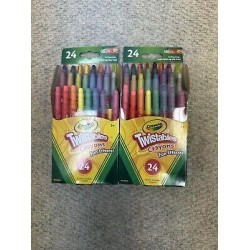 2 PACK!! Crayola Twistables Crayons Coloring Set - 24 Count FAST FREE SHIPPING!!