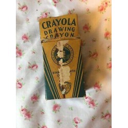 Antique Vintage Crayola Crayons Art Supplies School