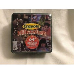 Crayola Millennium Special Edition Tin 64 Ct Box w/Special Effects & Calendar