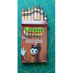 SAVVY SAND Crayola LIMITED EDITION 8 Unique Brown Colors 2013 Unused LANDSCAPES