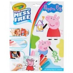 NEW Peppa Pig Crayola Colour Wonder Mess Free Colouring Pages Markers Kids Gift!